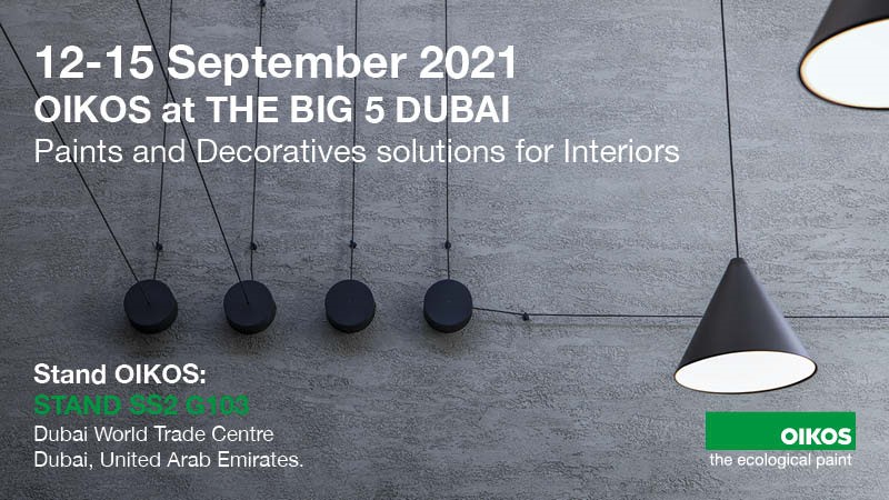 OIKOS – the ecological paint -  will be present at The Big 5 Dubai 2021